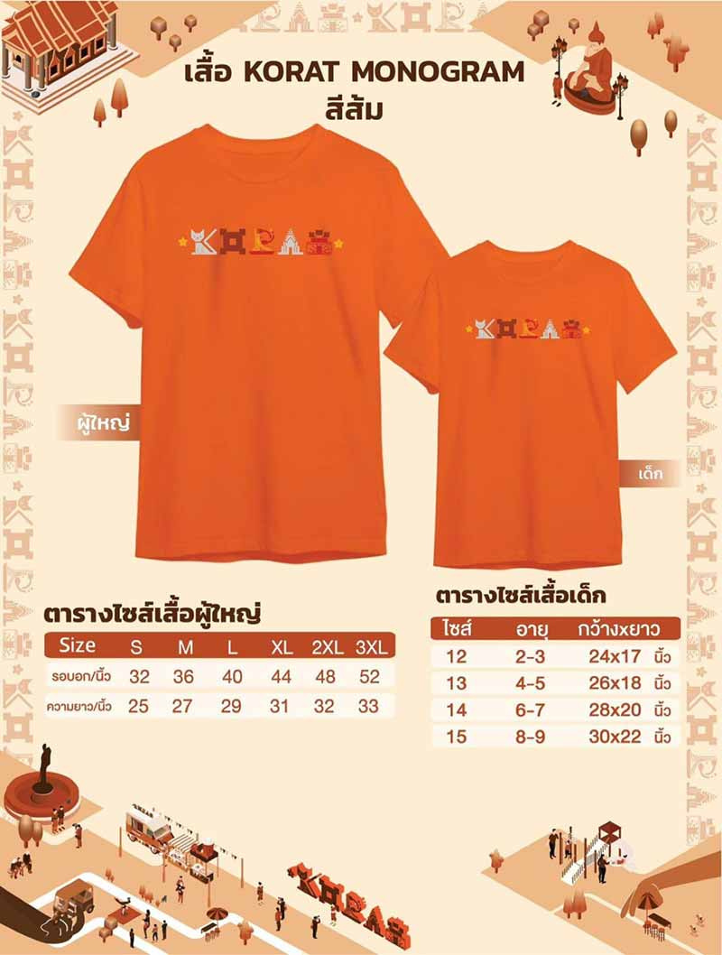 KORATCAT เสื้อยืดโคราชโมโนแกรม