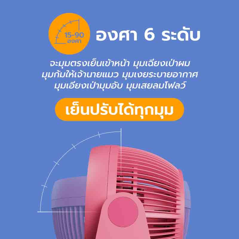 Hatari พัดลมตั้งโต๊ะ Cyclone Max 8 นิ้ว PS8M1