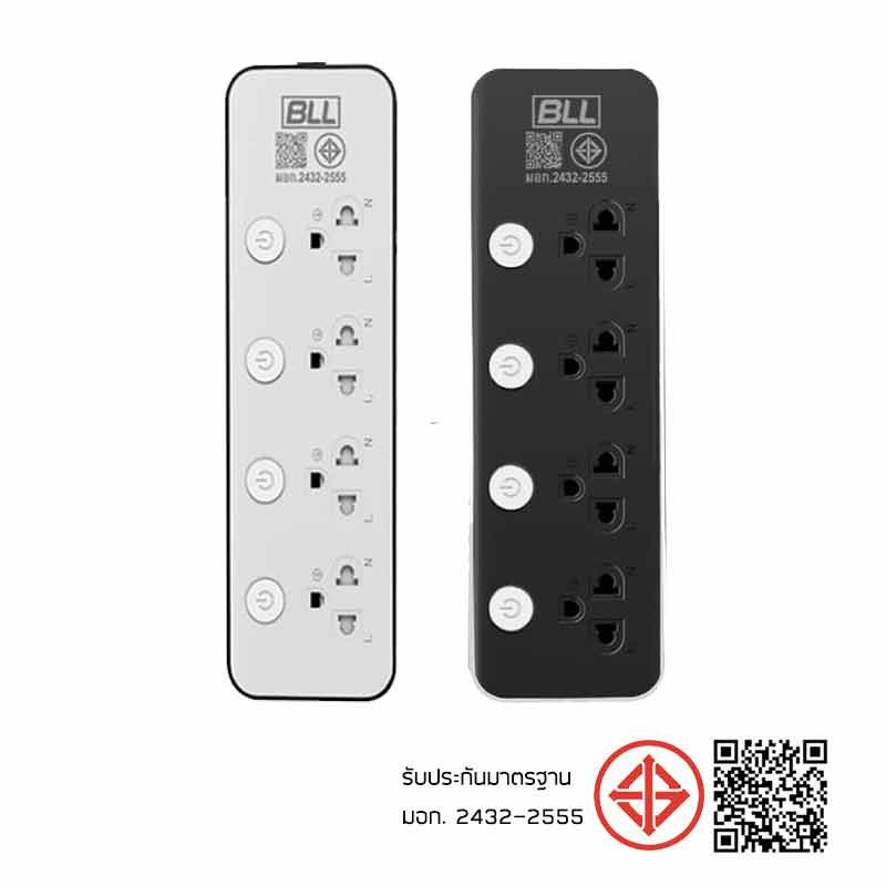 BLL รางปลั๊กไฟ 4ช่องเสียบ-4สวิตช์-สายยาว 3 เมตร รุ่น B36