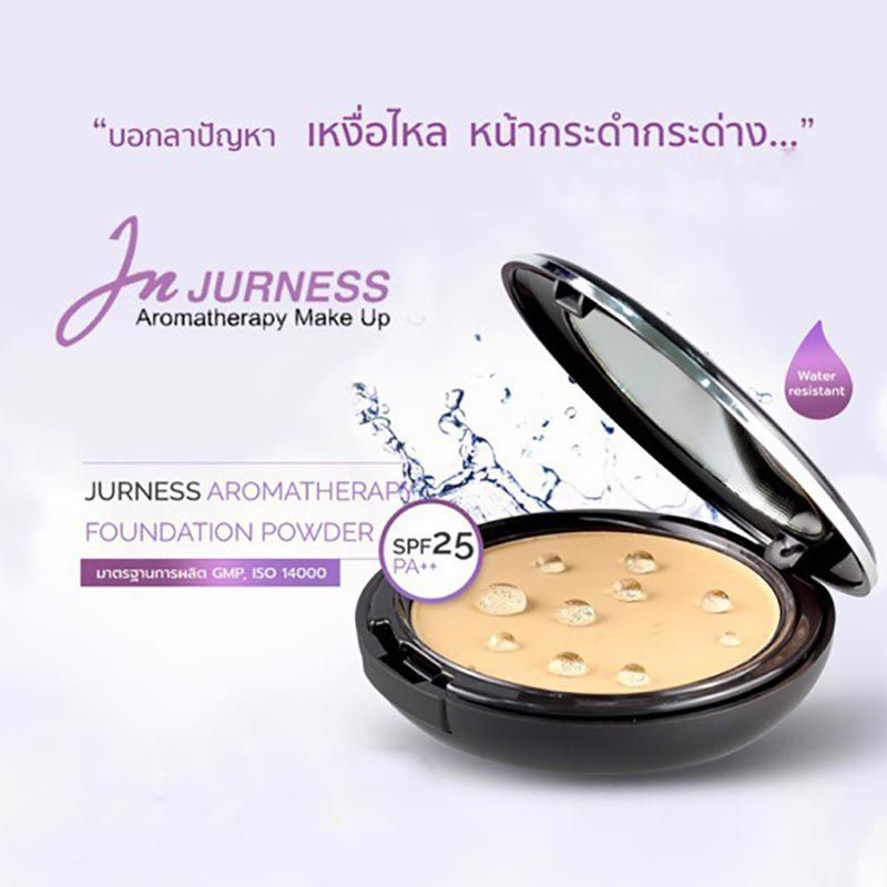 Jurness แป้งผสมรองพื้น Powder Spf 25 PA++ Refill 12 กรัม (รีฟิล)