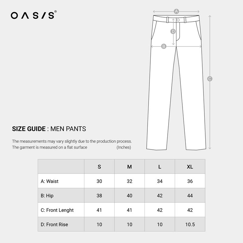 OASIS กางเกงชิโนขายาว รุ่น MCHJ4304 title =OASIS กางเกงชิโนขายาว รุ่น MCHJ4304