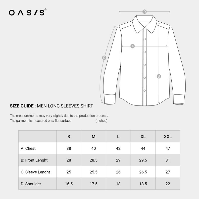 OASIS Vibes Collection เสื้อเชิ้ตผู้ชาย รุ่น MWLW4229 title =OASIS Vibes Collection เสื้อเชิ้ตผู้ชาย รุ่น MWLW4229