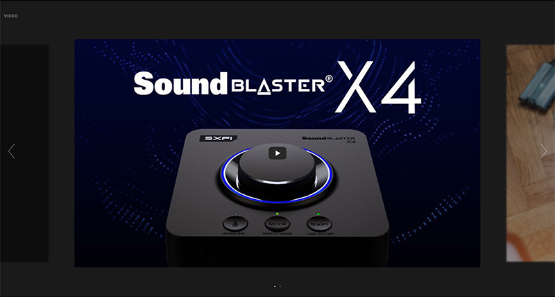 CREATIVE ซาวน์การ์ด USB Sound Blaster X4