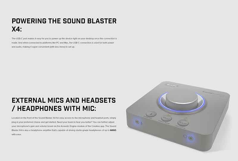 CREATIVE ซาวน์การ์ด USB Sound Blaster X4