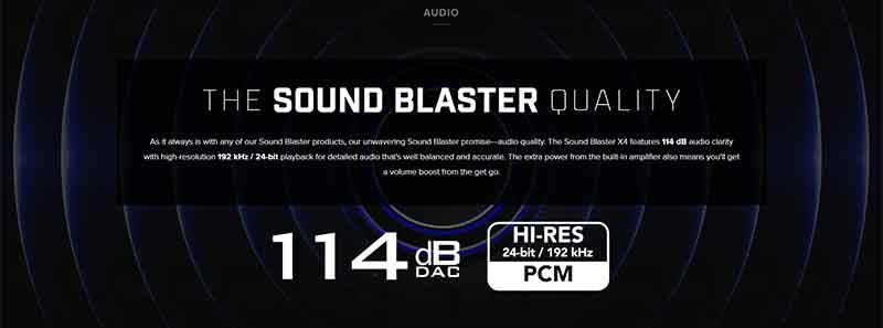 CREATIVE ซาวน์การ์ด USB Sound Blaster X4