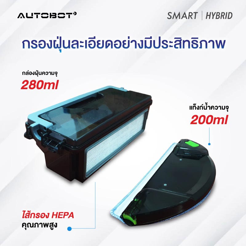 AUTOBOT หุ่นยนต์ดูดฝุ่น รุ่น Smart Hybrid