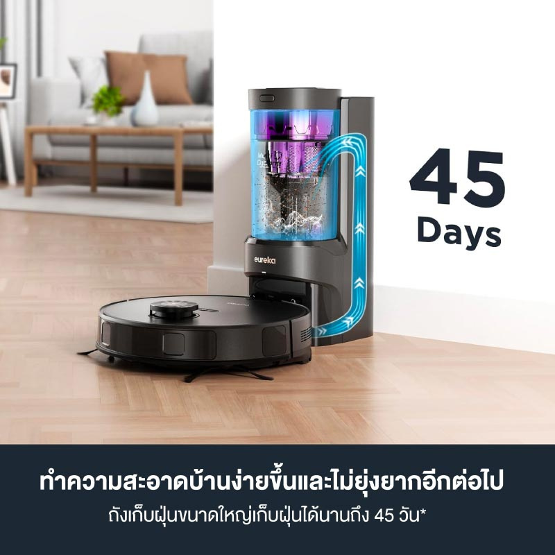 AUTOBOTx Eureka หุ่นยนต์ดูดฝุ่น ถูพื้น Smart Dock 4.0 รุ่น E10S