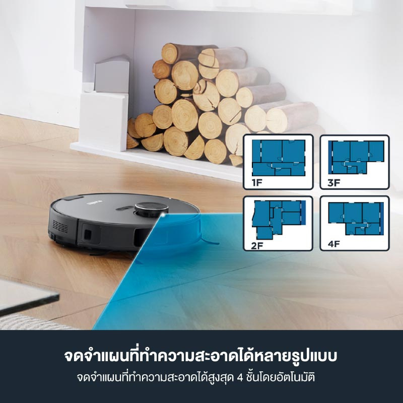 AUTOBOTx Eureka หุ่นยนต์ดูดฝุ่น ถูพื้น Smart Dock 4.0 รุ่น E10S