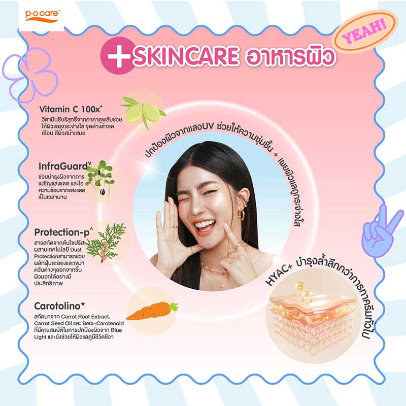 P.O.Care ครีมกันแดด Intensive Facial Moisturizing Mineral Sunscreen 40 มล.