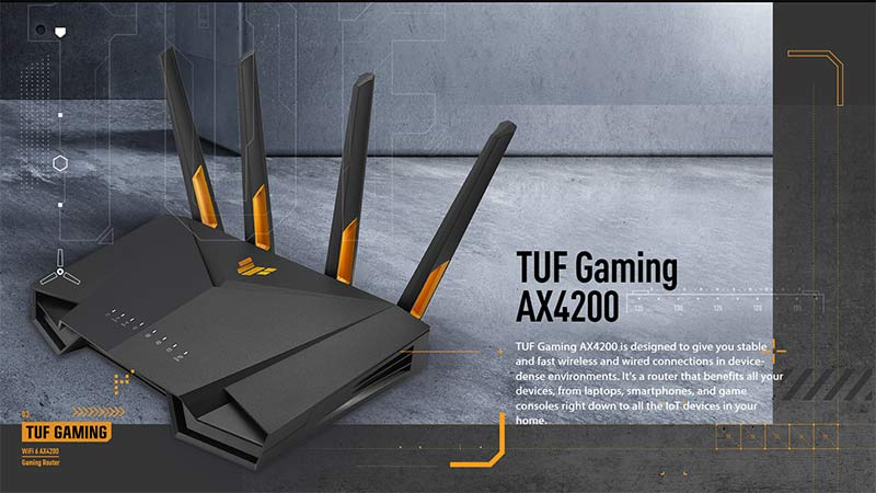 ASUS เราเตอร์เกม TUF Gaming AX4200