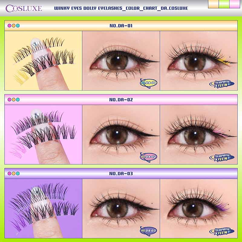 COSLUXE ขนตาปลอม Winky Eyes Dolly Eyelashes NO.DA-01 (5คู่)