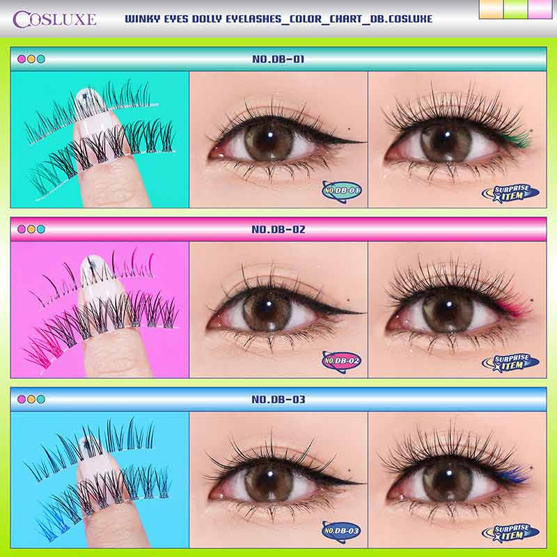 COSLUXE ขนตาปลอม Winky Eyes Dolly Eyelashes NO.DA-02 (5คู่)