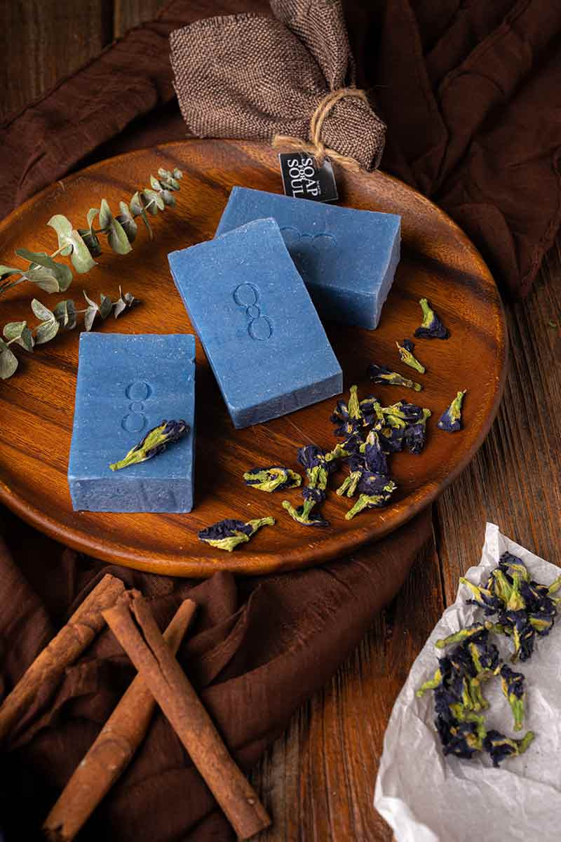 SOAP FOR SOUL สบู่ Butterfly Pea Soap 80 กรัม.