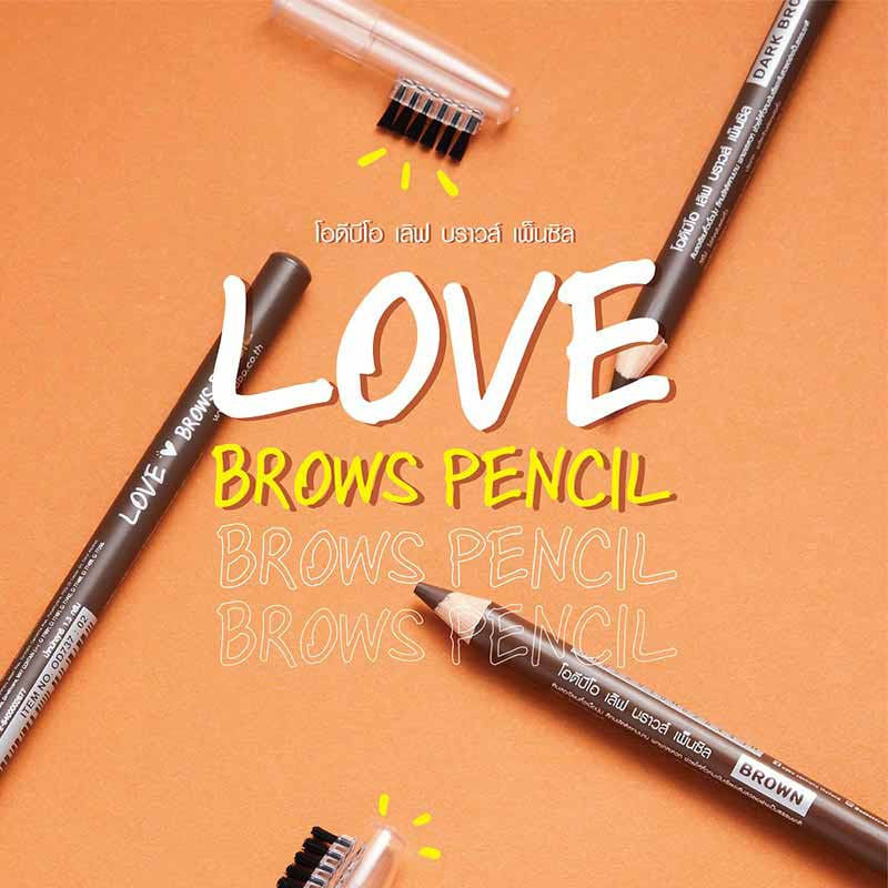 Odbo ดินสอเขียนคิ้ว Love Brows Pencil OD737 1.3 กรัม