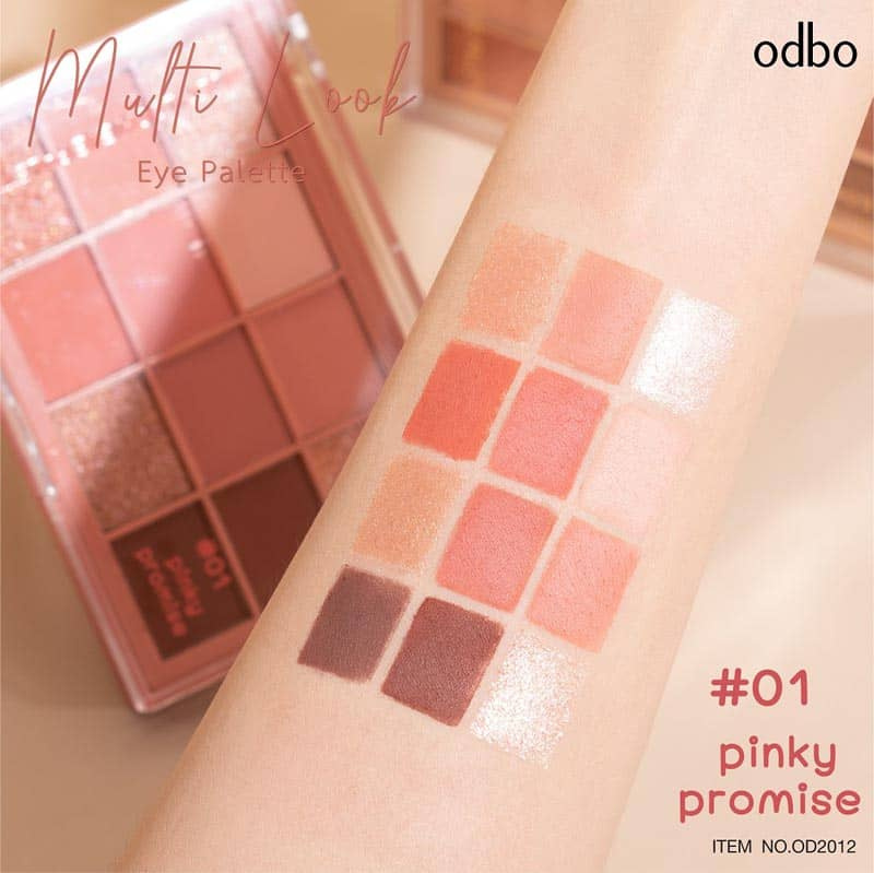 Odbo อายแชโดว์ Multi Look Eye Palette OD2012 10 กรัม