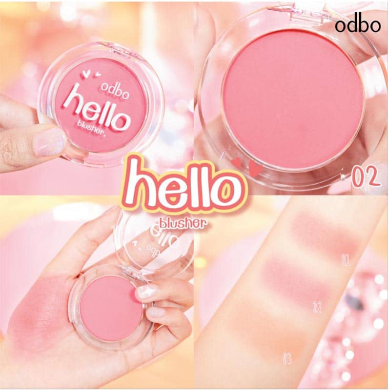 Odbo บัลชออน Hello Blusher OD1300 4 กรัม