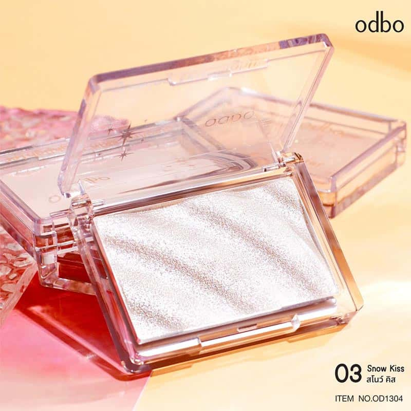 Odbo ไฮไลท์ Glowing Skin Highlighter OD1304 4 กรัม