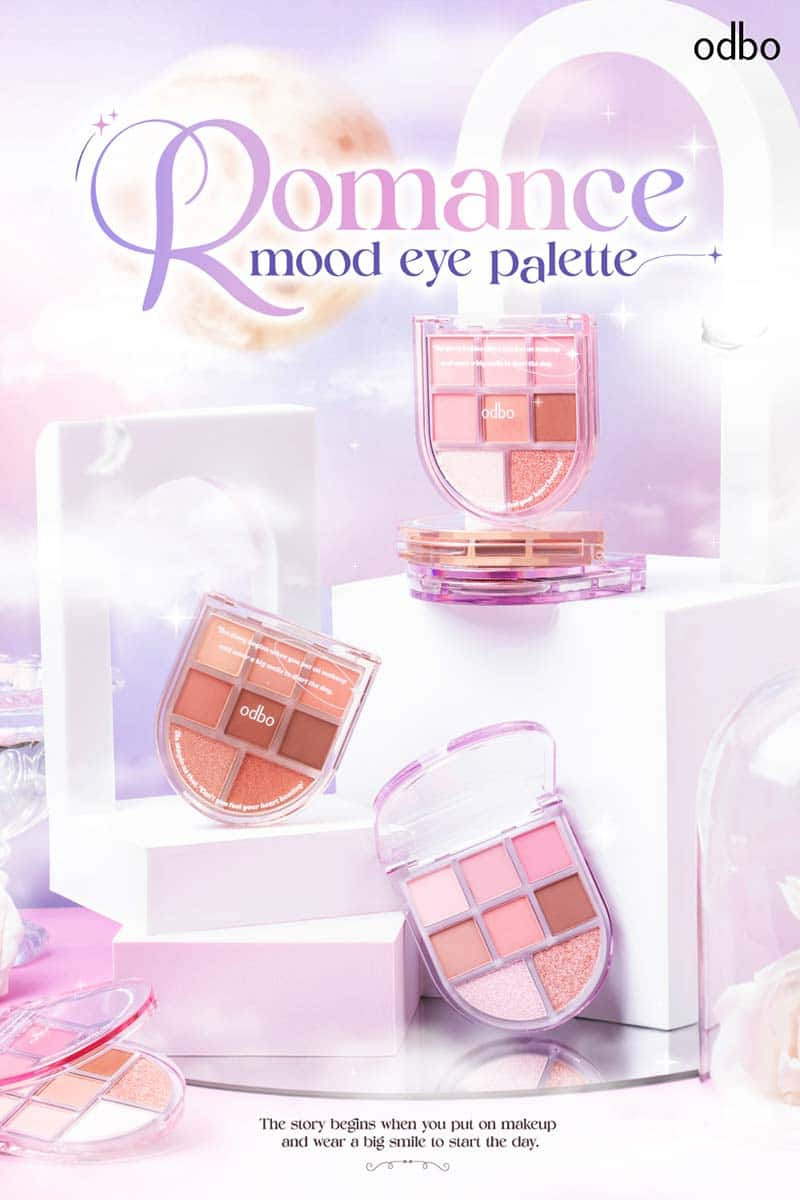 Odbo อายแชโดว์ Romance Mood Eye Palette OD2023 6 กรัม