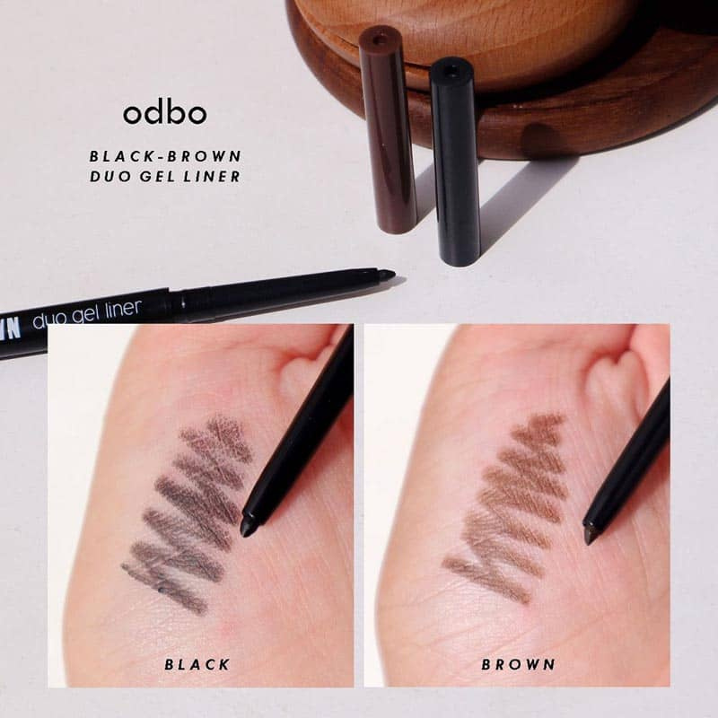 Odbo อายไลเนอร์ Black-Brown Duo Gel Liner OD359 0.2 กรัม