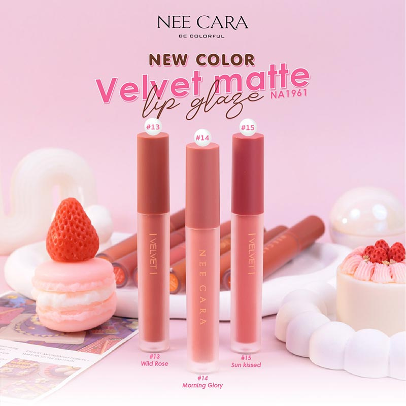 Nee Cara ลิปสติก Velvet Matte Lip Glaze NA1961 4 กรัม