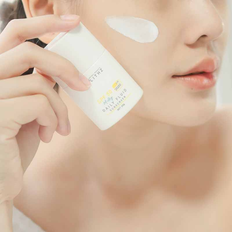 LITHZ กันแดดน้ำนม Milky Daily Fluid Sunscreen 20 กรัม