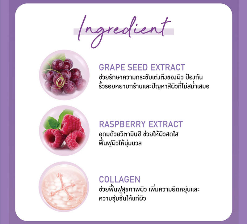 Baby Bright โลชั่นทาผิวกาย Grape Raspberry Body Lotion 160 มล.