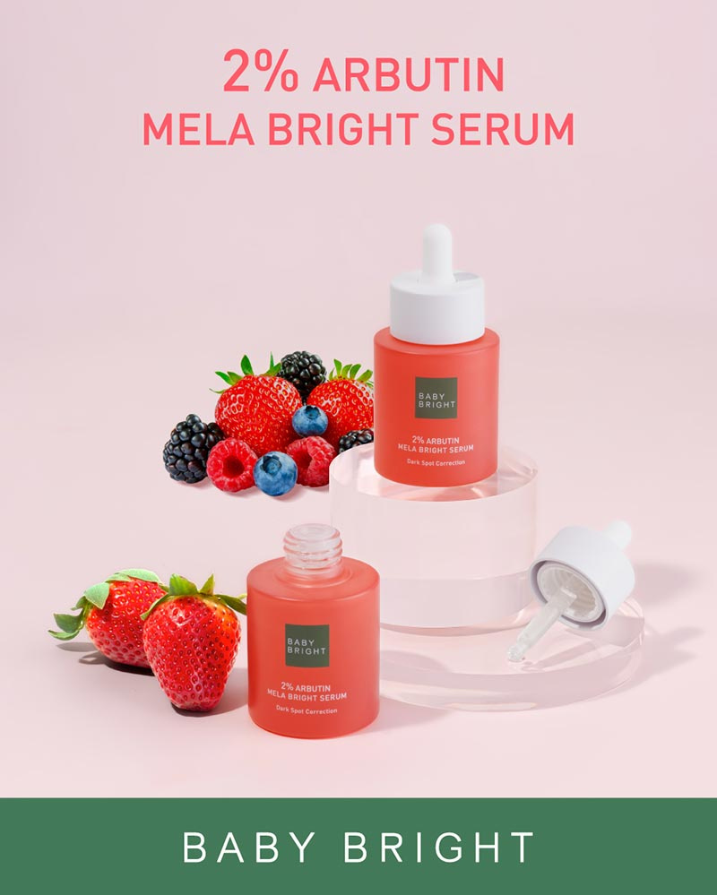 Baby Bright เซรั่มบำรุงผิวหน้า 2% Arbutin Mela Bright Serum 30 มล.