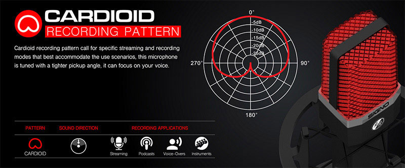 SIGNO E-Sport ไมโครโฟนคอนเดนเซอร์ MP-707