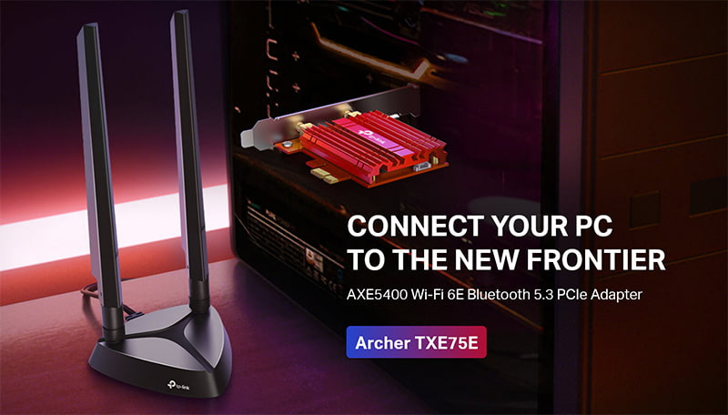 TP-Link อแดปเตอร์ PCI Express Archer TXE75E