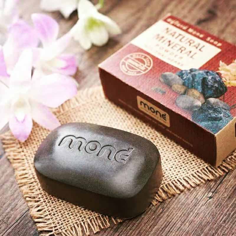 Mone สบู่ก้อน Natural Mineral Power with Thai Herbs 100 กรัม.