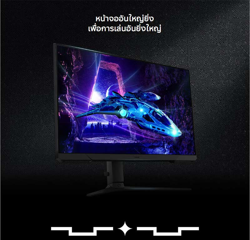 Samsung จอคอมพิวเตอร์เกม 27 นิ้ว Odyssey G3 G30D FHD 180Hz