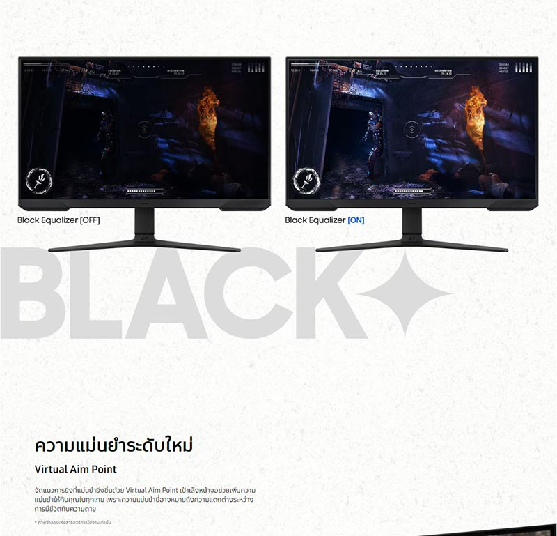 Samsung จอคอมพิวเตอร์เกม 27 นิ้ว Odyssey G3 G30D FHD 180Hz