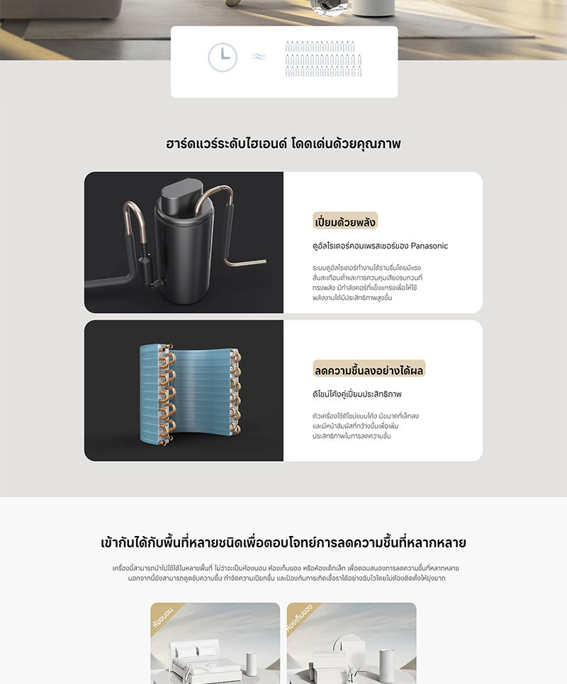 Xiaomi เครื่องลดความชื้น 22ลิตร รุ่น DM-CS22AFA4A