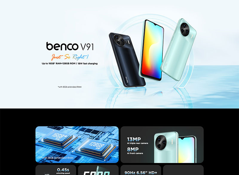 Benco V91 (Ram 8 Gb , Rom 128 Gb)