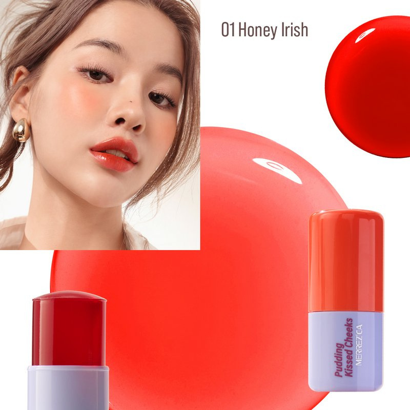 Merrezca บลัชออน Pudding Kissed Cheeks Blush Stick