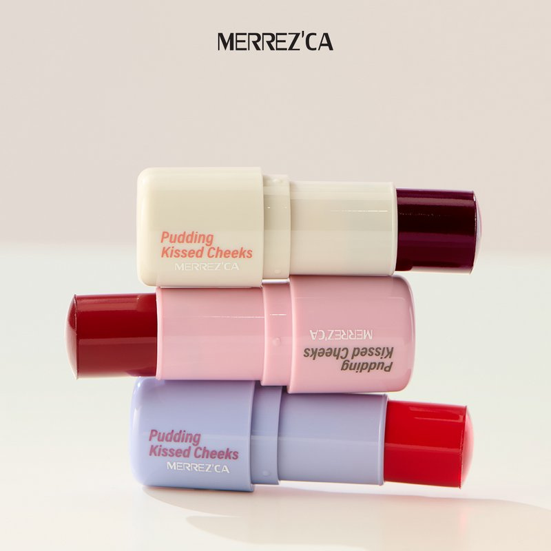 Merrezca บลัชออน Pudding Kissed Cheeks Blush Stick