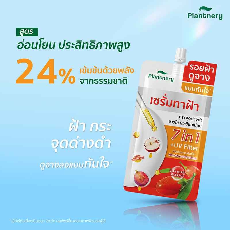 Plantnery เซรั่มทาฝ้า Goji Kojic Melas Bright Spotless Double Serum 10 มล. (แพ็ก 6 ชิ้น)