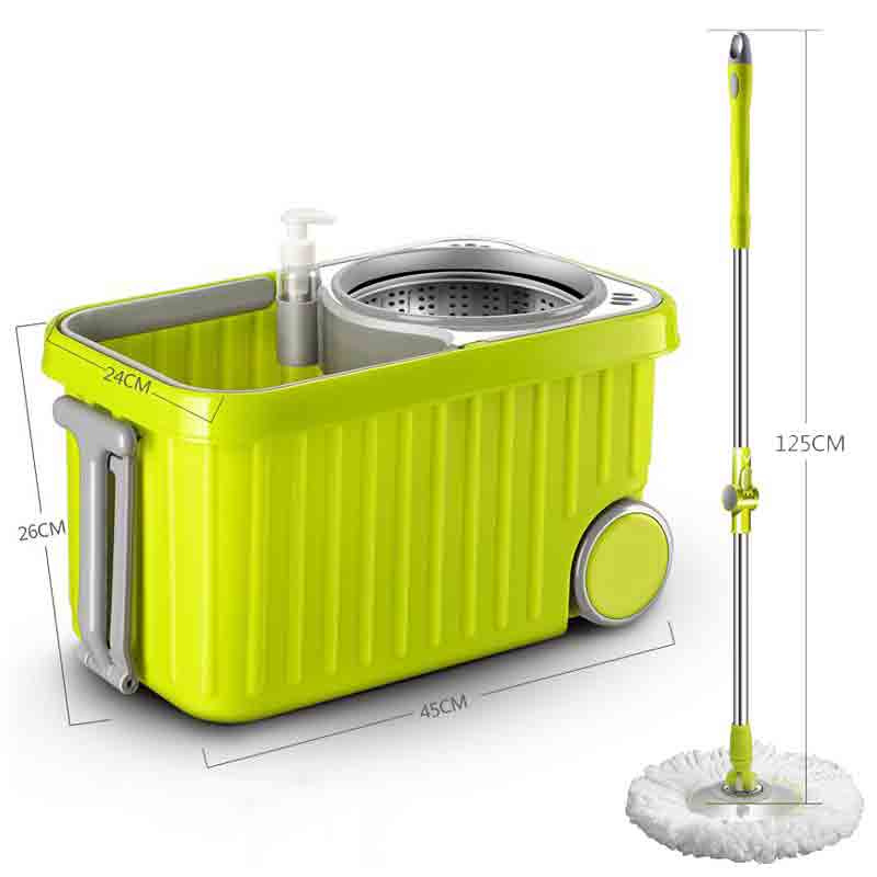 ALLSKING ชุดถังปั่น Spin Mop ทรงกลมพร้อมผ้า