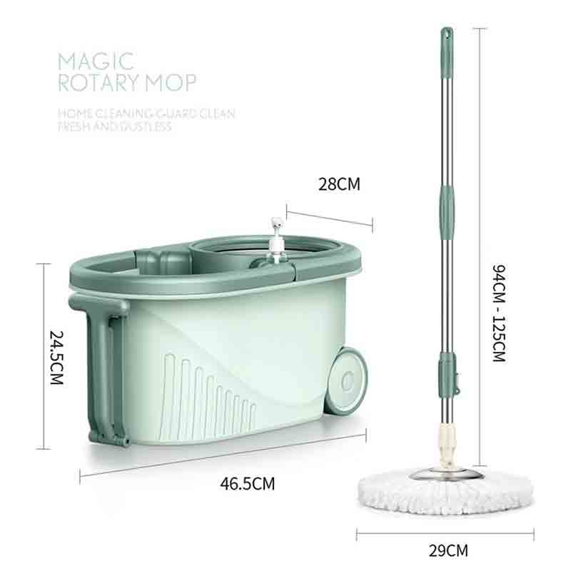 ALLSKING ชุดถังปั่น Spin Mop ทรงกลมพร้อมผ้า