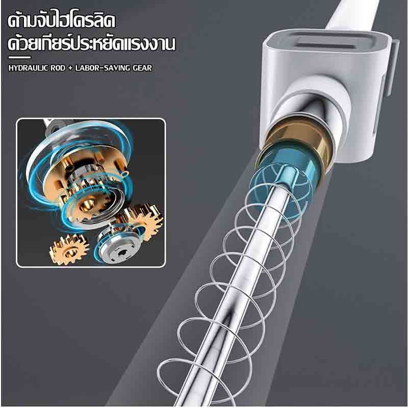 ALLSKING ชุดถังปั่น Spin Mop ทรงกลมพร้อมผ้า
