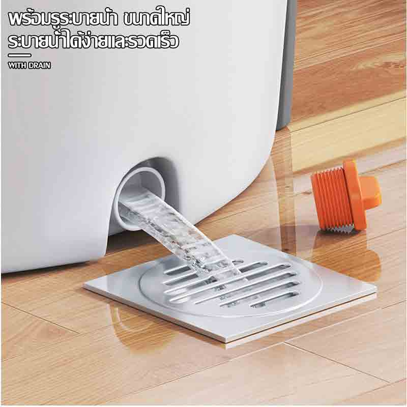 ALLSKING ชุดถังปั่น Spin Mop ทรงกลมพร้อมผ้า