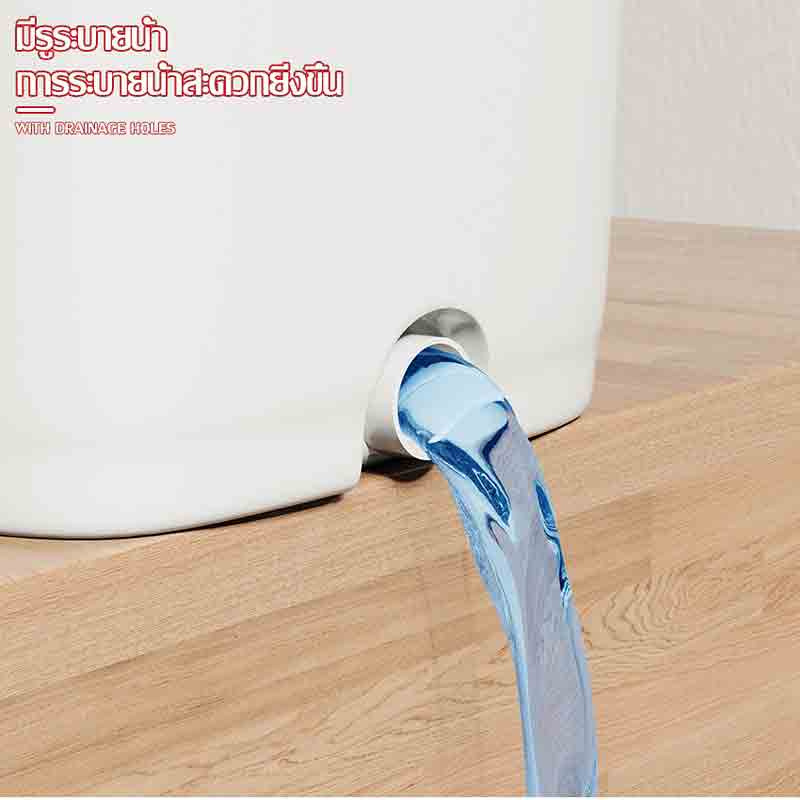 ALLSKING ชุดถังปั่น Spin Mop ทรงกลมพร้อมผ้า