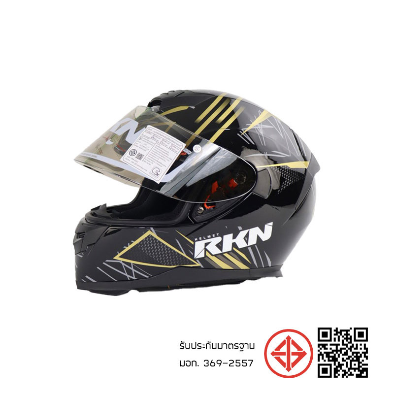 RKN หมวกกันน็อคเต็มใบปิดคาง รุ่น MAXIMIZE สีดำ