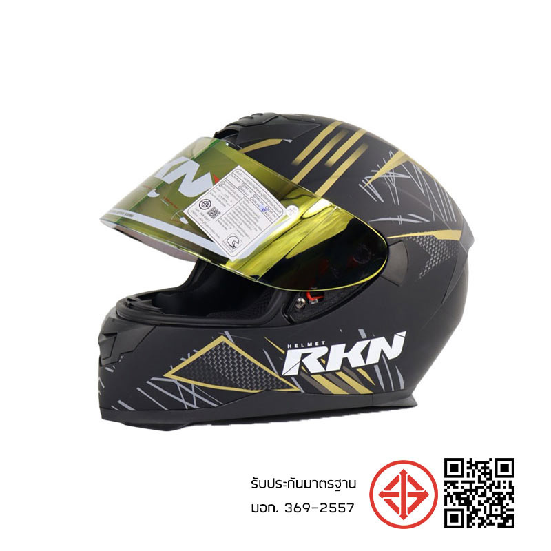 RKN หมวกกันน็อคเต็มใบปิดคาง รุ่น MAXIMIZE สีดำด้าน