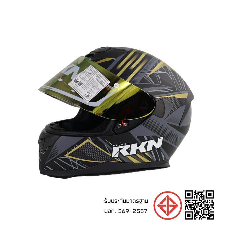 RKN หมวกกันน็อคเต็มใบปิดคาง รุ่น MAXIMIZE สีเทาด้าน