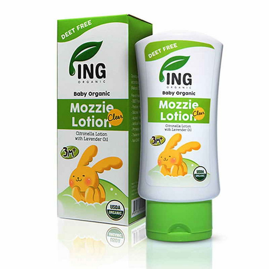 ING ORGANIC มอซซี่ เคลียร์ โลชั่น ขนาด 80 ml (โลชั่นกันยุงสำหรับเด็ก) ING ORGANIC มอซซี่ เคลียร์ โลชั่น ขนาด 80 ml (โลชั่นกันยุงสำหรับเด็ก)