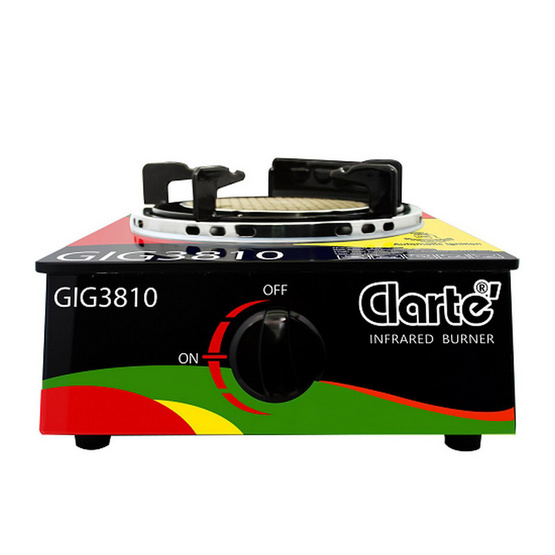 Clarte เตาแก๊สหัวอินฟาเรด 1 หัว รุ่น GIG3810 Clarte เตาแก๊สหัวอินฟาเรด 1 หัว รุ่น GIG3810