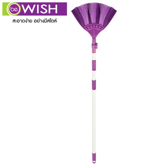 Be Wish ไม้กวาดหยากไย่ หัวปรับงอได้ สีม่วง Be Wish ไม้กวาดหยากไย่ หัวปรับงอได้ สีม่วง