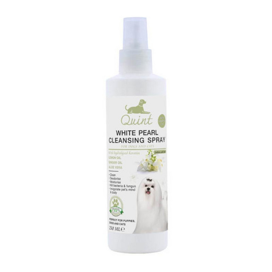 Quint สเปรย์ทำความสะอาดสำหรับสุนัขและแมว กลิ่นดอกปีป 250 ml. Quint สเปรย์ทำความสะอาดสำหรับสุนัขและแมว กลิ่นดอกปีป 250 ml.