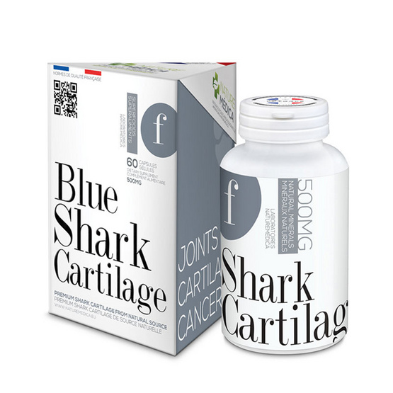 Naturemedica Blue Shark Cartilage กระดูกอ่อนปลาฉลาม บรรจุ 60 แคปซูล Naturemedica Blue Shark Cartilage กระดูกอ่อนปลาฉลาม บรรจุ 60 แคปซูล